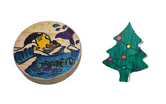 마그넷 2종(원형, 뾰족나무)